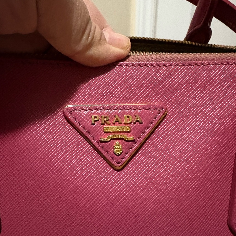 Prada Fuchsia Leather Satchel - Picture 2 of 13